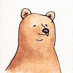 Kate Berube - Bear Greeting Card