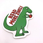 Dave Hankins - Read More Zines! Sticker