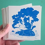 Deth P. Sun - Typewriter Cat Sticker